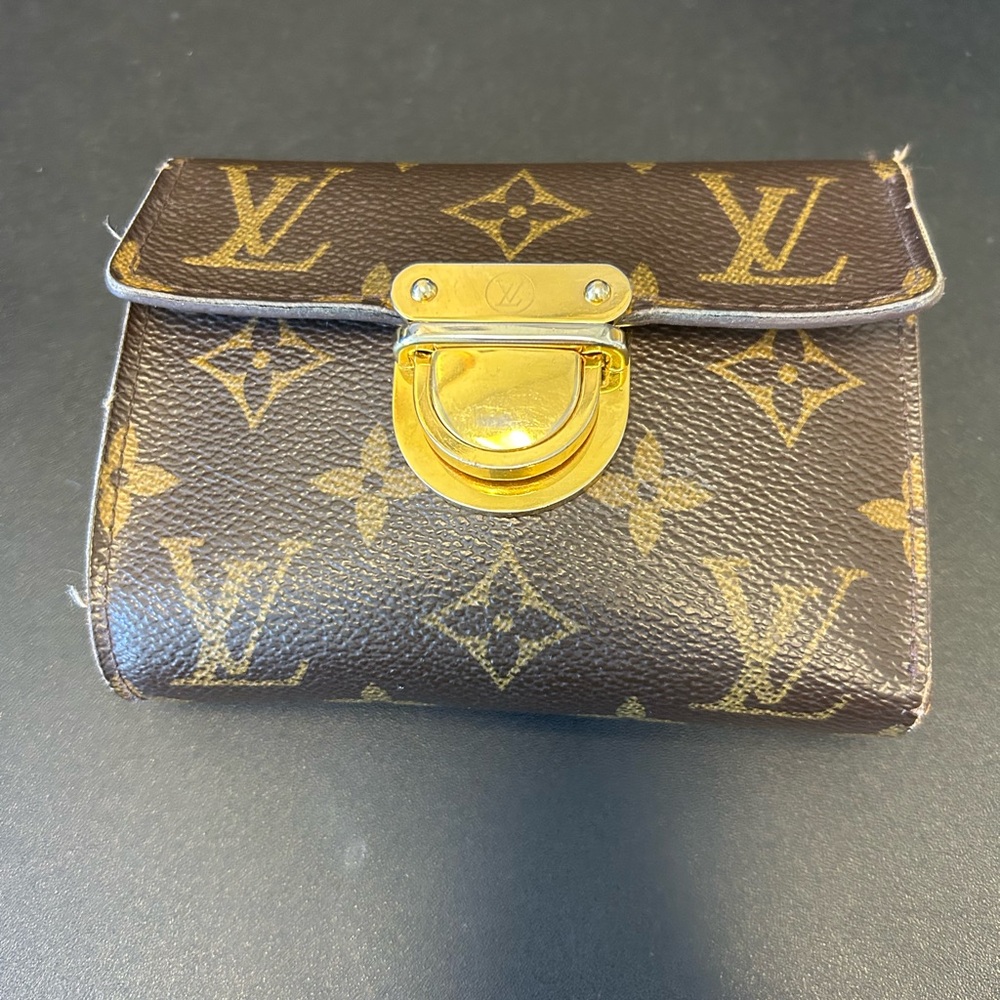 Louis Vuitton Brown and Gold Monogram Wallet